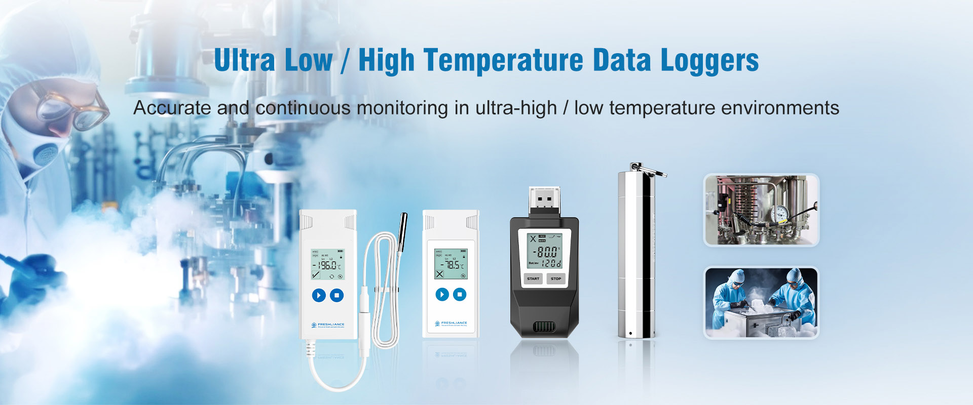 Ultra Low/High Temperature Data Logger