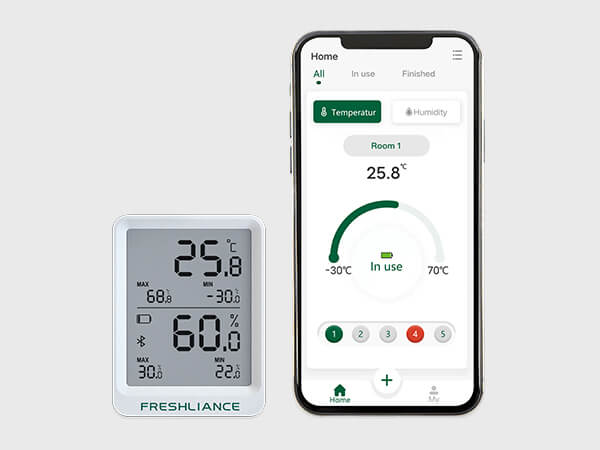 BlueTag TH20 HACCP Bluetooth Temperature and Humidity Data Logger