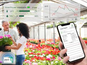 Bluetooth Temperature Data Logger Monitors Flower Cultivation Temperature