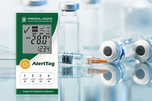 AlertTag T10 LCD Disposable Temperature Monitor/Indicator