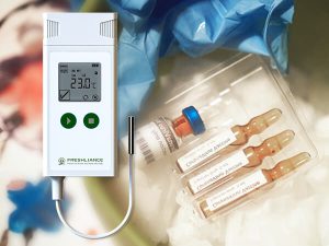 Biological Reagent Temperature Data Logger With Probe