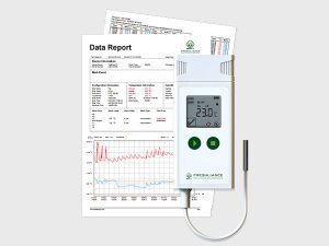 Biological Reagent Temperature Data Logger With Probe