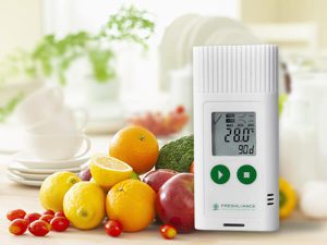 Reusable fruit temperature humidity data logger