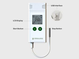 Highly accurate freezer temperature logger