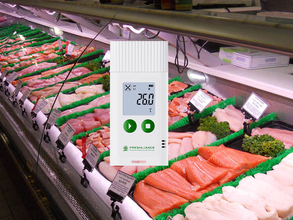 Food fresh cabinet temperature humidity data logger