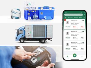 Mini Bluetooth temperature data logger with app to view data
