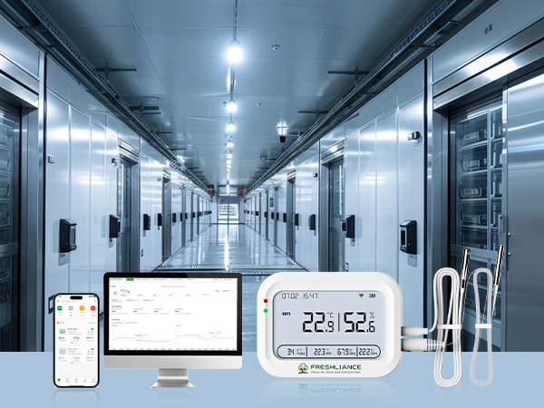 Real-time temperature monitoring of medical refrigerators