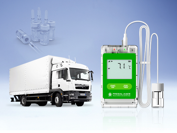 Real-time temperature monitors for remote monitoring of transportation