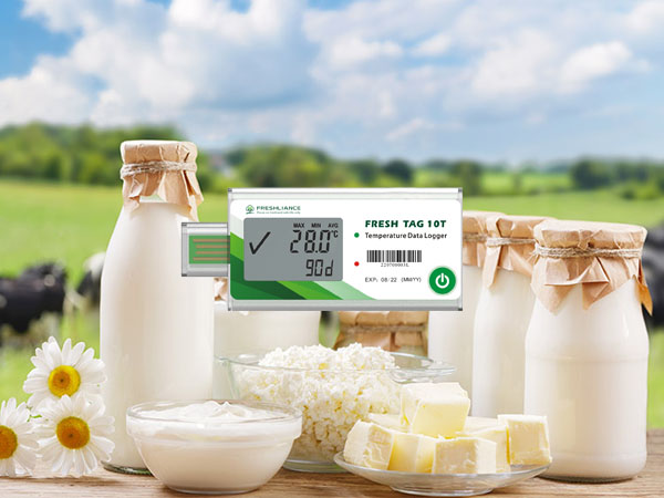USB digital temperature recorder for dairy temperature monitoring