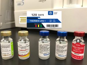 High-precision veterinary vaccine temperature recorder