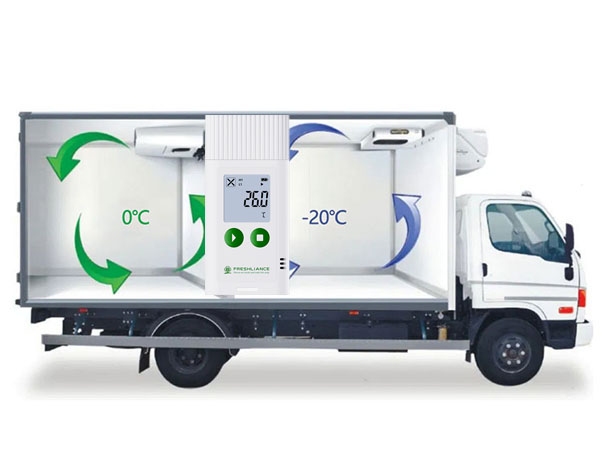Multi-use temperature data loggers for refrigerated truck transportation