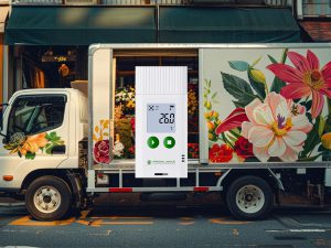 Temperature And Humidity Data Loggers With Replaceable Batteries For Flower Transportation