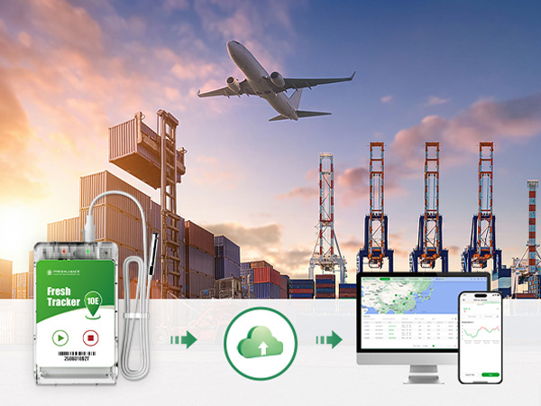 Fresh Tracker 10E 4G Temperature and Geolocation Data Logger for Transportation